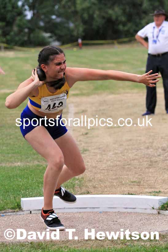 Shot putt, 2022 NEGP Monkton 5, Wednesday, July 20th. Photo: David T. Hewitson/Sports for All Pics